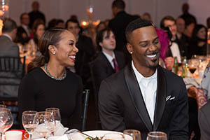 Sanya Richards-Ross and Aaron Ross at MS Society's Dinner of Champions