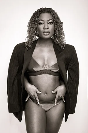 Ashley in Calvin Klein